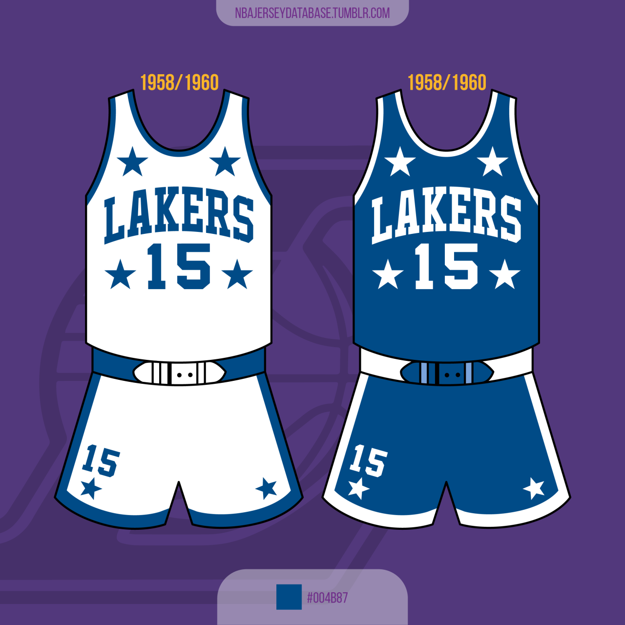 Minneapolis Lakers 1958-1960 Away Jersey
