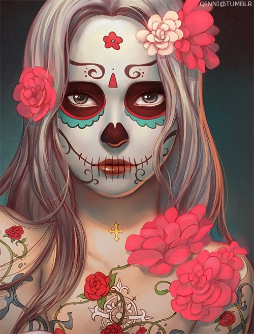 qinni:  Happy Dia de los muertos~! :D my tumblr | my deviantart 