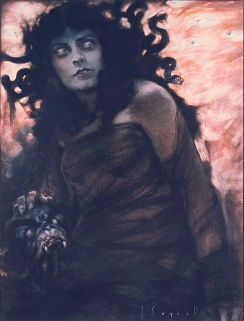 themacabrenbold: José Segrelles Albert (1885-1969), Medusa