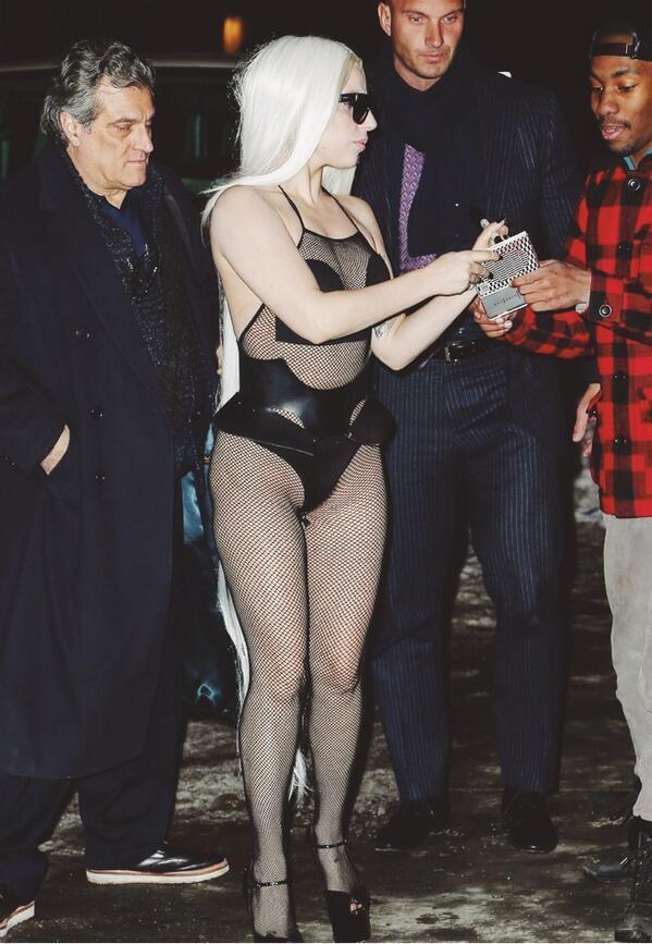 ladyxgaga:  Photos of Gaga in New York City tonight (2.17.14). 