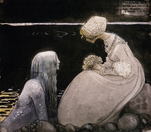 ofmaidensandmonsters - Agneta and the Sea King by John Bauer. ...