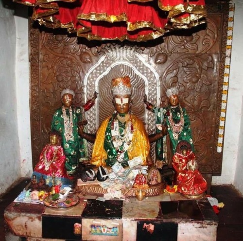 Mukthinatha Narayana with Lakshmi and Bhumi, Mukthinath, Nepal