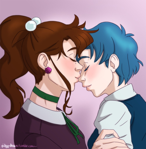 pidgy-draws:drawing meme 3 of 3 - @sailorspencer requested jupiter/mercury A4 from &gt;this&lt;a sai