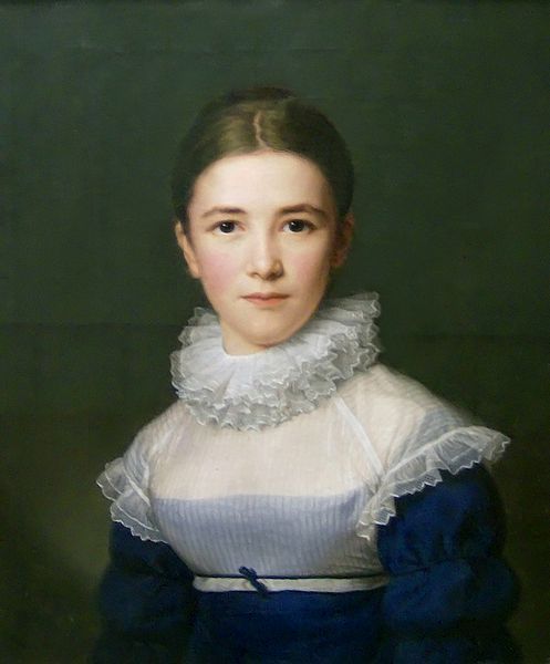 Friedrich Carl Gröger, portrait of Lina Gröger, his stepdaughter, 1802