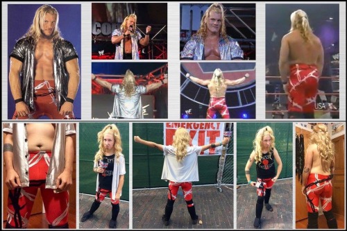 My late 2000 Chris Jericho costume!  Worn at The Fest 15 Made the tights and overshirt from scratch 