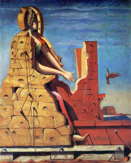 Saint Cecilia (Invisible Piano), Max Ernst, 1923