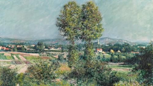 Gustave Caillebotte (Français, 1848-1984), Paysage à Argenteuil (détail), 1889, huile sur toile, Par