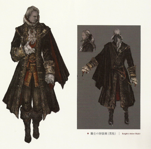 candlemaiden:Knight’s Attire & Cainhurst ArmorBloodborne Official Artworks