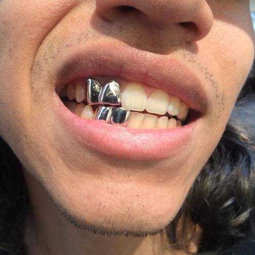 sinceremrmula:  Did @andreasaresti Grillz 2 tops 2 bottoms white gold quality work . For questions or orders email me sinceresjewelry@gmail.com #grillz #gold #grills #goldteeth #mouthfullofgold #yellowgold #whitegold #sinceremrmula #quality #jewelry 