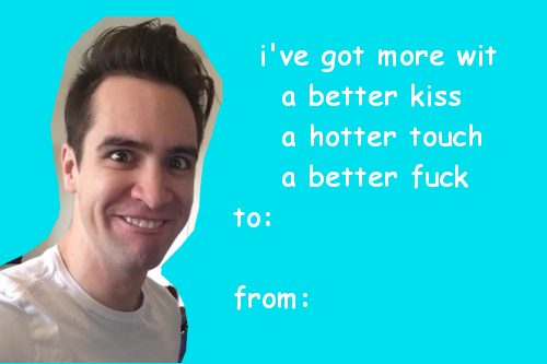 petesguyliner:  Brendon Urie valentines 