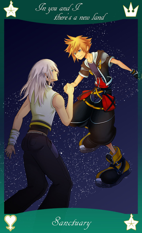 The second of my Soriku card series, for the last day of Sorikuweek! I’ve had a great time working o