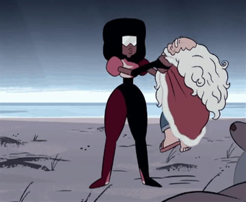 crystalgemgifs:  Garnet solving problems. With violence. 