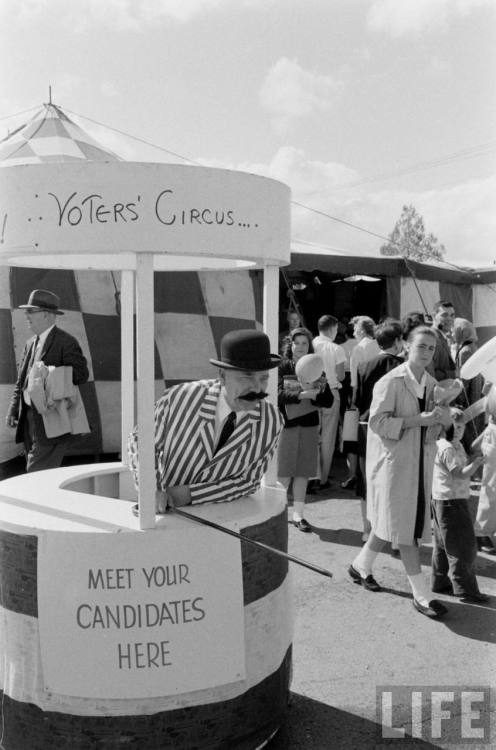 League of Women Voters hold a Voters Circus(Ralph Crane. 1960?)