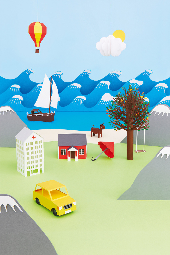 cutesign:  Some amazing paper art by graphic designer, illustrator, and paper artist Fideli