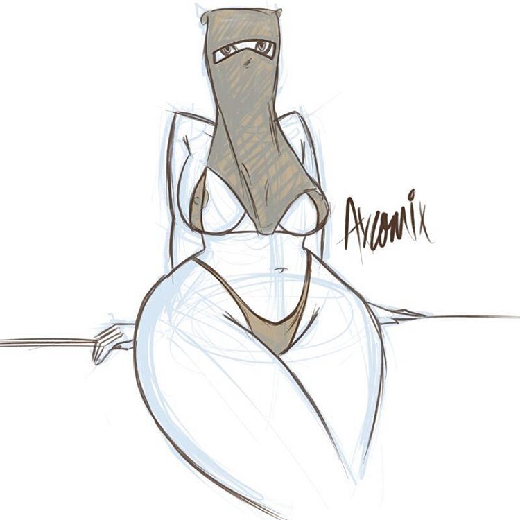 axart:  Saw this young lady on Tumblr figured I draw her… If this pic may offend