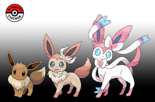 inprogresspokemon: #133.58 - It is rare to see a Sylveon in the wild. In order to evolve into this f