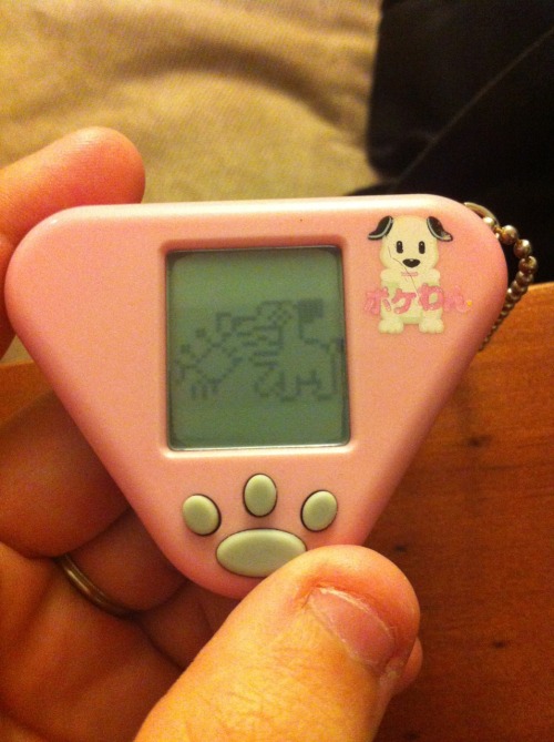 nightspiritwings:  He evolved again and is even more cute :) you can take him for a walk, play the b