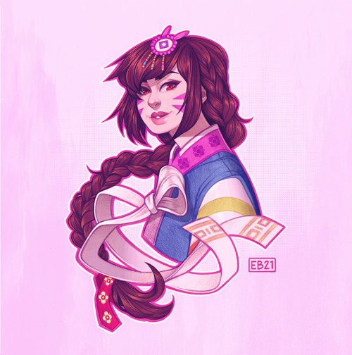 elizabethbeals:✨Palanquin D.Va ✨After seeing all the beautiful overwatch work this past week I was i