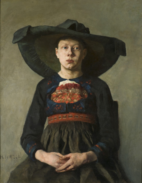 Campesina bavara por Hanna Pauli, 1885-87.