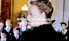 remusjohnslupin: GET TO KNOW ME MEME → favourite female characters [9/10] » Minerva McGonagall “The door swung open at once. A tall, black-haired witch in emerald-green robes stood there. She had a very stern face and Harry’s first thought