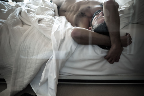 RESERVATIONS : LEVI SEVEN (white sheets) a photo series on the last place we can be anonymous. the hotel room. this series focuses on model Levi Jackson, in the Standard Hotel, the Highline, New York City, New York. photographed by Landis Smithers