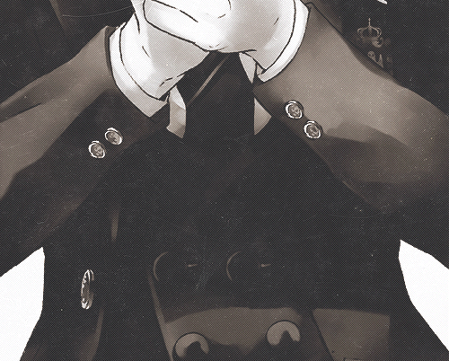 smirking-raven:  "Never let people get to you. They can only pull the trigger If you hand them the gun." Original By Yana Toboso 