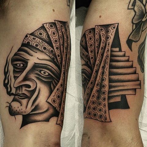 From the mind of @_fm131 at #greenpointtattooco #brooklyn #nyc #tattoos #realtattoos #nyctattoos (at