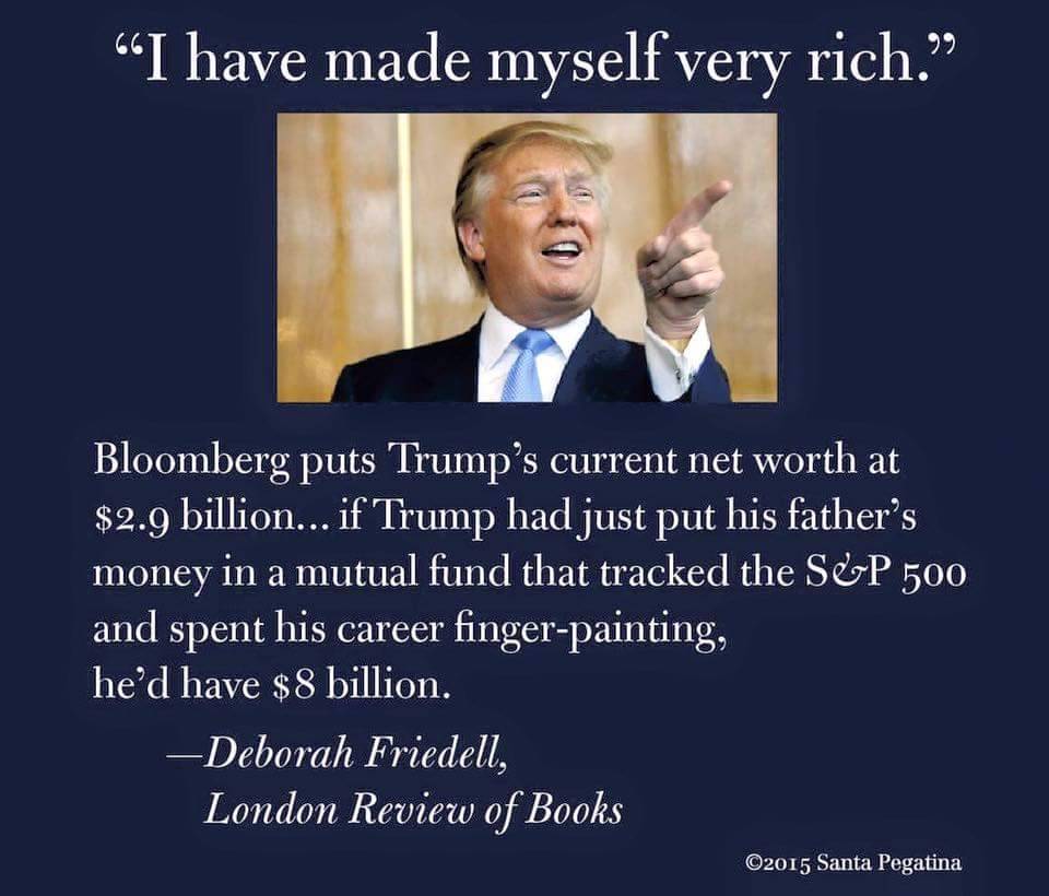 liberalsarecool:  Trump could have had so much more inherited wealth and privilege