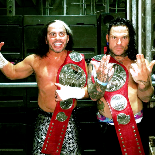 sethslayer:  wwe:The #HardyBoyz are BACK and they are the #Raw Tag Team Champions! #WrestleMania @WWENetwork  