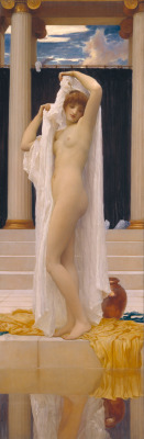 artbeautypaintings:  The bath of Psyche - Frederic Leighton