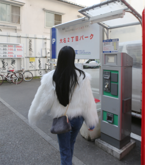 FEATHER FUR JACKET (IVORY, GREY 2COLORS)