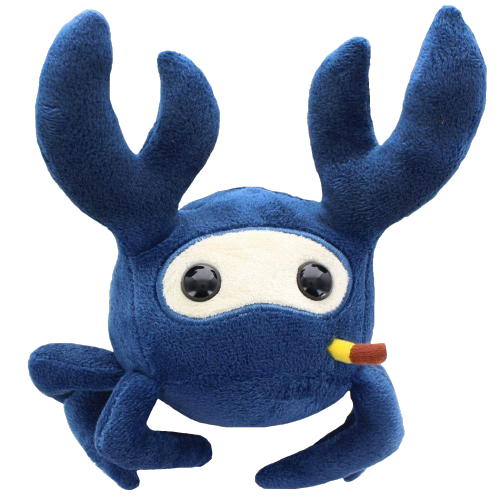 0ctaslash: twospiritbi:transparent spycrab plush for all your transparent spycrab needs @julankaushi