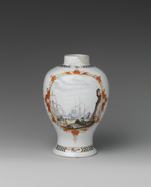 Vase by Adam Friedrich von Löwenfinck, European Sculpture and Decorative ArtsMedium: Tin-glazed eart
