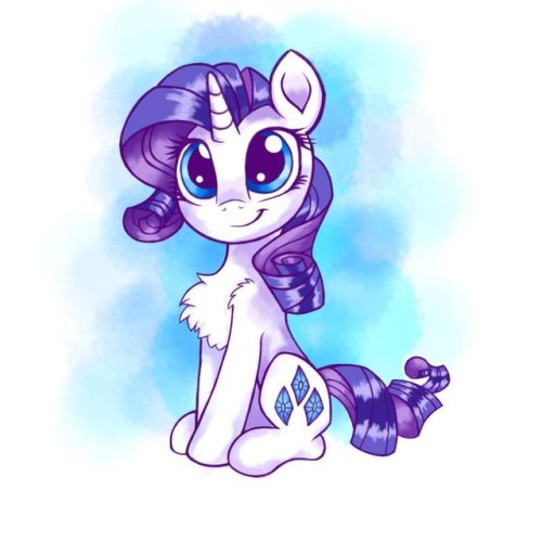 kolbjornponystuff: Rarity  by BrownBush  dat chest fluff X3