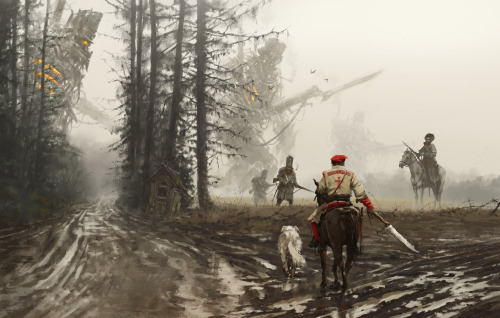 jakubsan:  ‘they feed and defend’new  painting from my ‘1863 - Wolfpack ‘ project, about the group of  extraordinary insurgents fighting against the Russian Empire in the  nineteenth-century Poland… on jacket of the main character, I added inscription