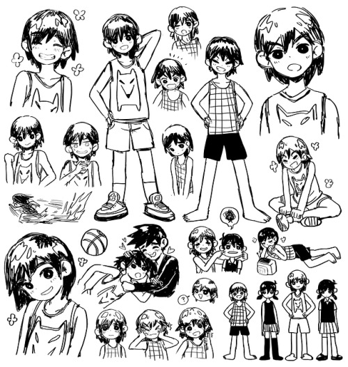 OMOCAT · very first pixel drafts of the omori cast. a lot