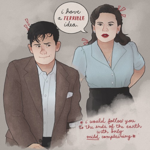 musiclmaiden: peonymoss: allysketches: Okay, so I was rewatching Agent Carter and I sometimes take s