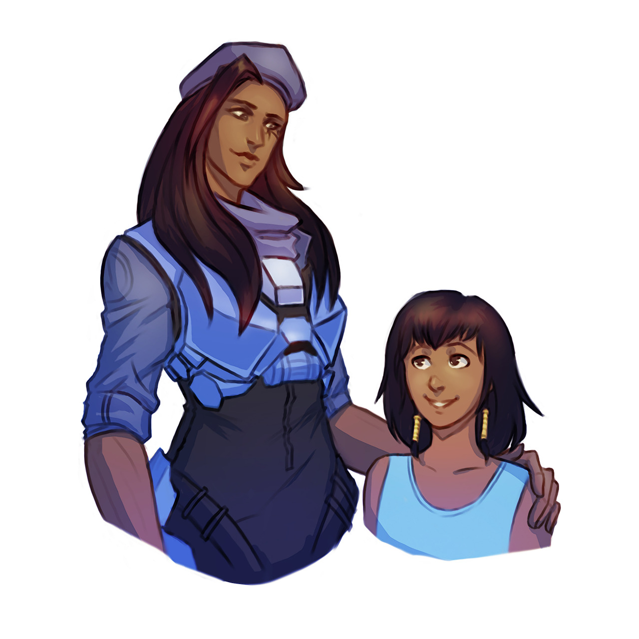 the-poop-tart666:  Ana Amari, then and now. (?) ಥ_ಥ  On an unrelated note I