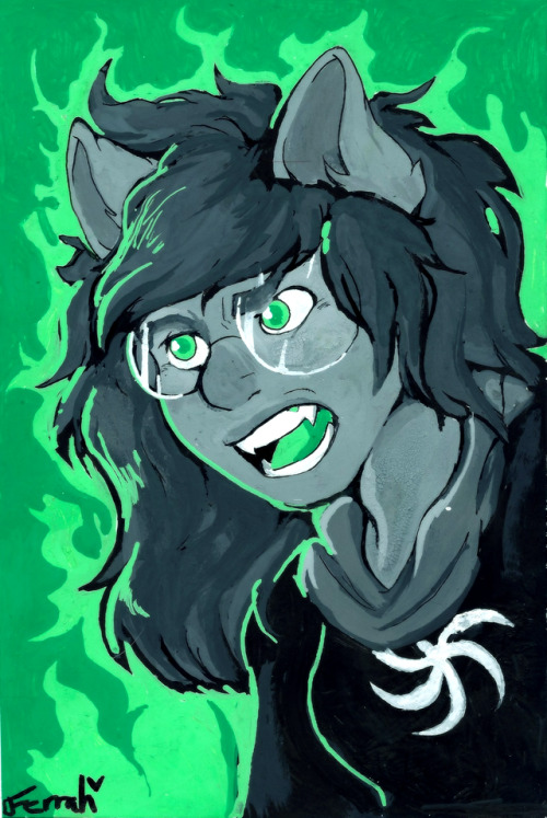 forsaken-spirits: Grimbark Jade from Homostuck since I wanted to join the Posca phase and my compute