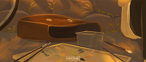 mienar:some of my favourite scenes from my animated short ‘Golden Hour’!instagram | twitter | shop
