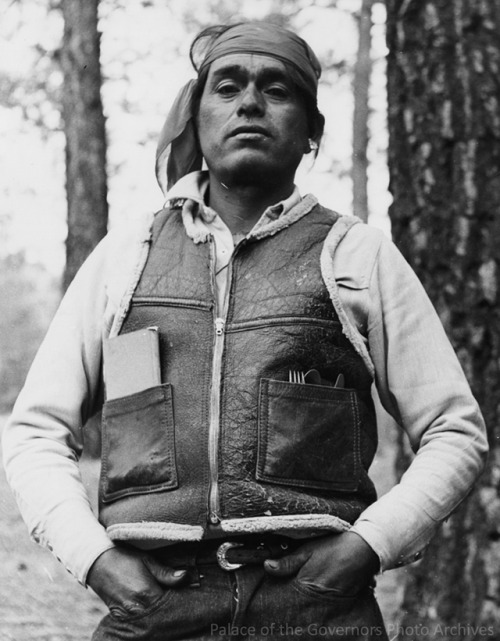 pogphotoarchives:Joe Lucero, leader of Zia Pueblo fire fighting crew, United States Forest ServicePh