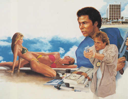maxscoville:  chromeandlightning:  Bob Travers ‘87  Dammit Tubbs, there’s coke-men to bust, this is no time for boobylookin’!