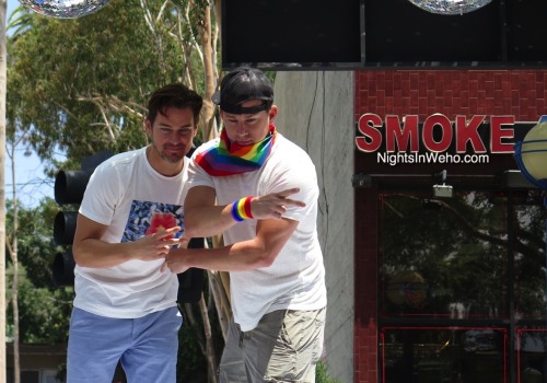 wehonights:  Channing Tatum, Matt Bomer, Adam Rodriquez, Vicky Vox, & Ellen’s Nick the Gardener promoting Magic Mike XXL in today’s Los Angeles LGBT PRIDE Parade. 