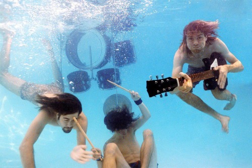music-is-my-life-man:Photos From Nirvana’s Underwater “Nevermind” Shoot