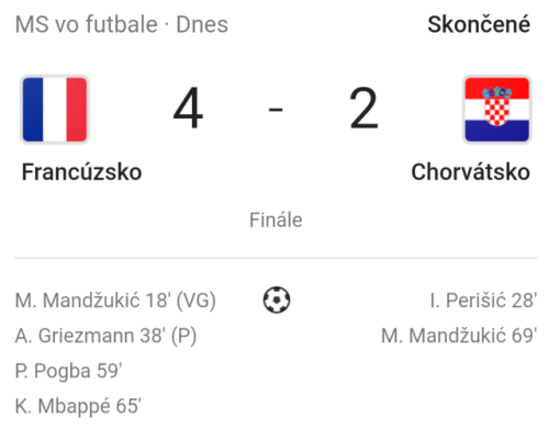 Good Game France. Congratulations!