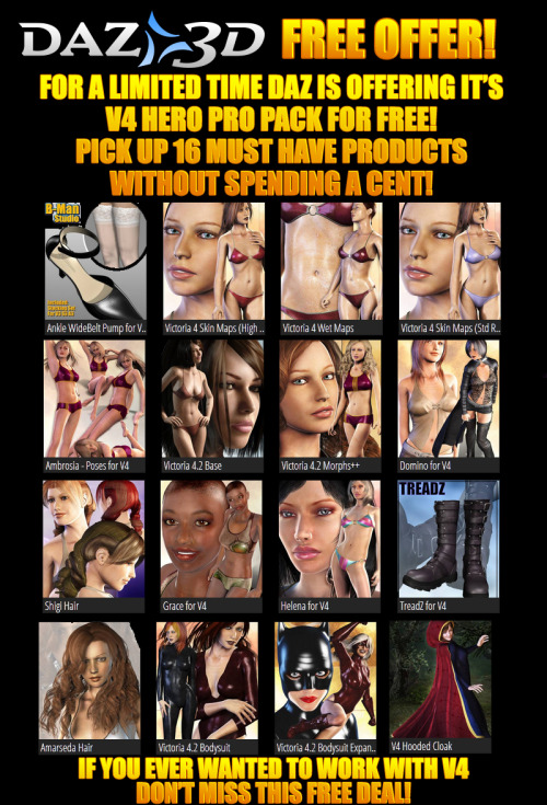 XXX BREAKING NEWS: For a limited time Daz3D is photo