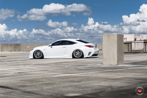 Bagged Lexus RC 350 F-Sport x Vossen Forgted ML-X3