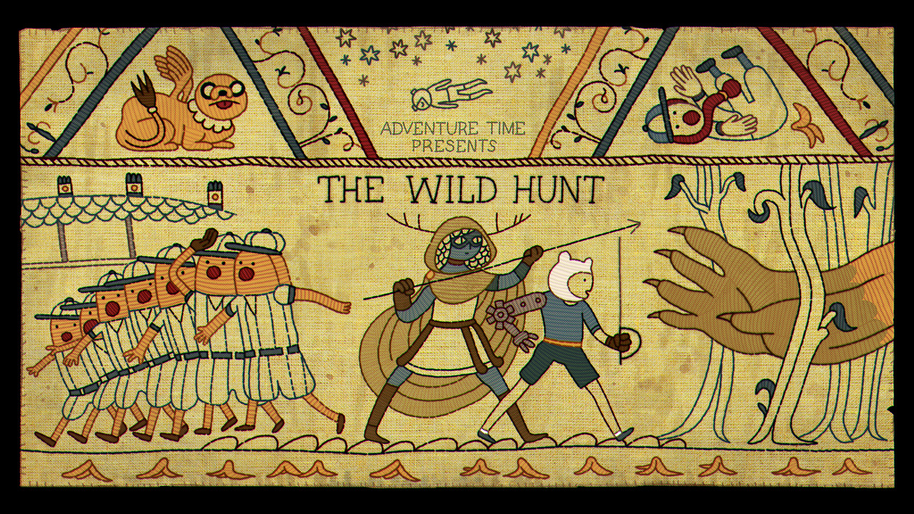 The Wild Hunt - title carddesigned by Sam Aldenpainted by Joy Angpremieres Sunday,