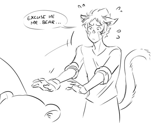littlecofieart:‘Not the Last Unicorn au’ 05Pike did end up getting some sleep. How nice :3 His tail 