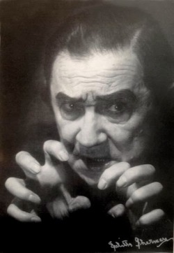 ronaldcmerchant:  Lugosi in Dracula make